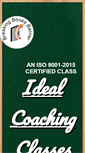 Mobile Screenshot of idealcoachingclasses.com